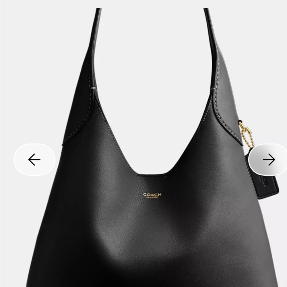 Coach Black Leather Shoulder Bag